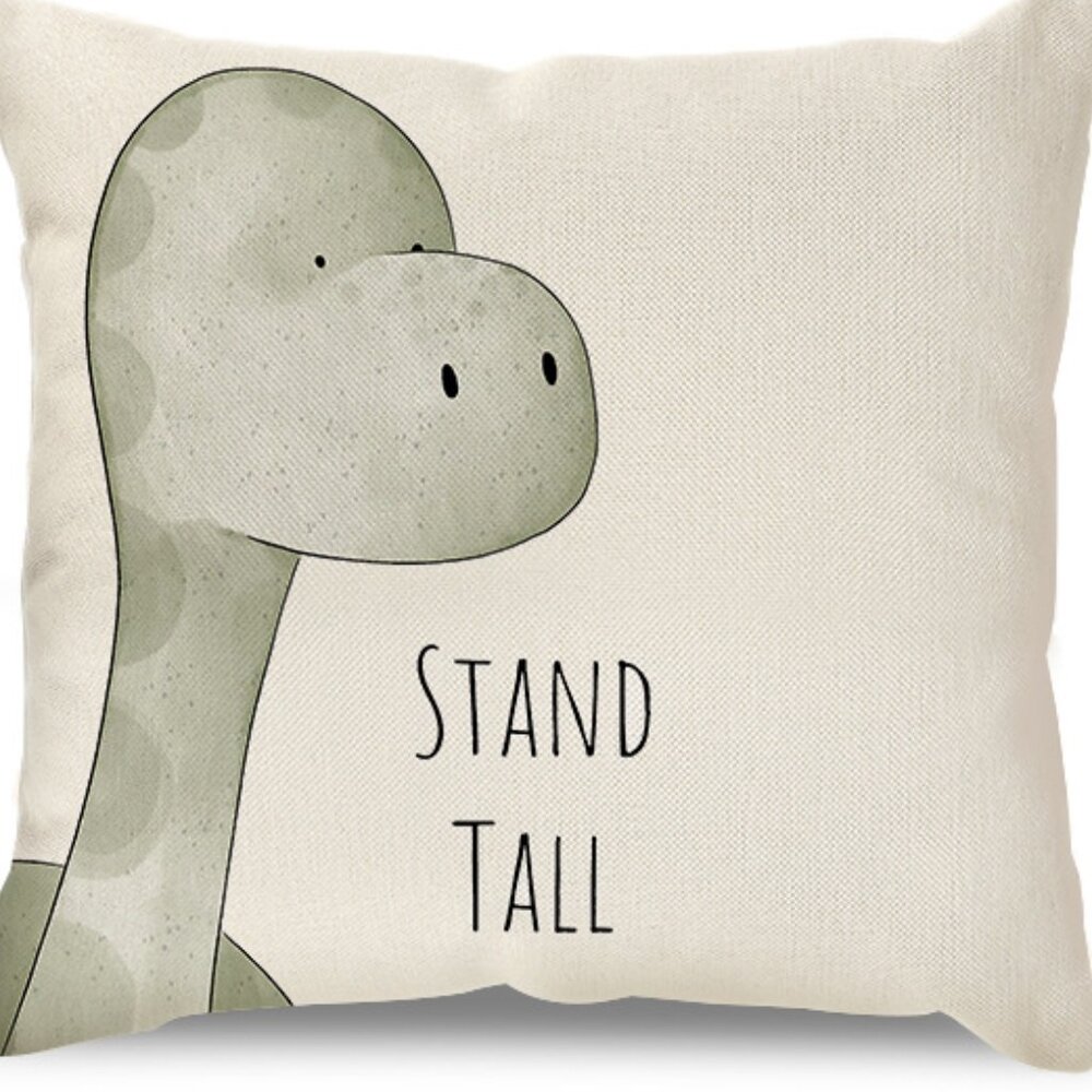 NEW Minimalist Flax Cushion Cover 18" x 18" | Dino